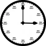 always time for disc golf clock