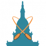 Lansing, Michigan capitol building silhouette with discs lansing michigan disc golf